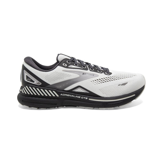 Men's Brooks Adrenaline GTS 23, Oyster/Ebony/Alloy, 12.5 2E Wide - Skoutley Outdoors LLC