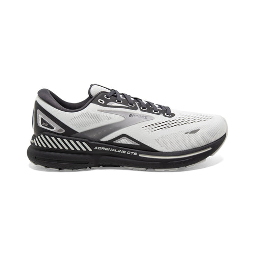 Men's Brooks Adrenaline GTS 23, Oyster/Ebony/Alloy, 12.5 2E Wide - Skoutley Outdoors LLC
