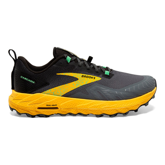 Men's Brooks Cascadia 17, Lemon Chrome/Sedona Sage, 11.5 D Medium - Skoutley Outdoors LLC