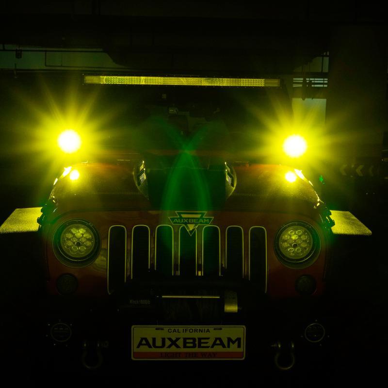 Load image into Gallery viewer, P4 Series | 4 Inch 90W Round LED Driving Lights Spot Amber Pod Lights
