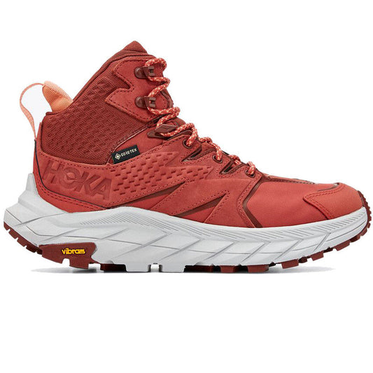 Women's Hoka Anacapa Mid GTX, Hot Sauce/Cherry Mahogany, 11 B Medium - Skoutley Outdoors LLC
