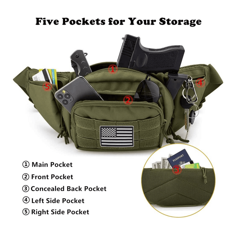 Load image into Gallery viewer, Tactical Waist Bag &amp; MOLLE EDC Pouch For Outdoor Activities
