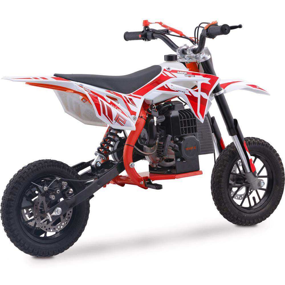 Mototec Villain 52cc 2-stroke Kids Gas Dirt Bike Red - Skoutley Outdoors LLC