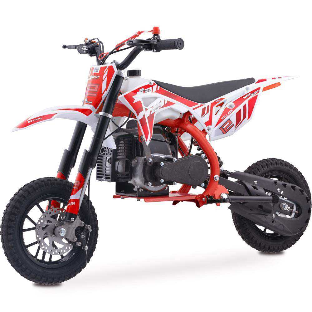 Mototec Villain 52cc 2-stroke Kids Gas Dirt Bike Red - Skoutley Outdoors LLC