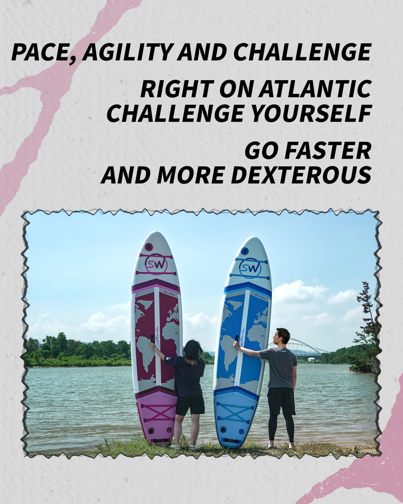 Load image into Gallery viewer, Pro Inflatable SUP Board,stand up paddle board 11ft All-Around inflatable stand up Paddle Board - Military-Grade for Surfing &amp; Expedition, Includes Carbon Paddle &amp; Pro Pump
