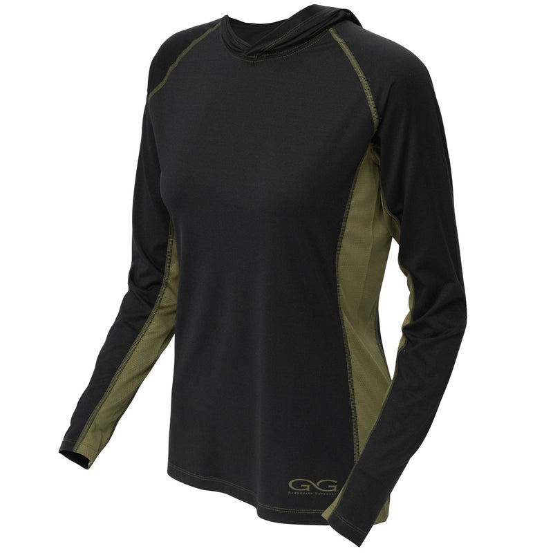 Load image into Gallery viewer, Caviar + Olive Ladies&#39; Performance Hoody

