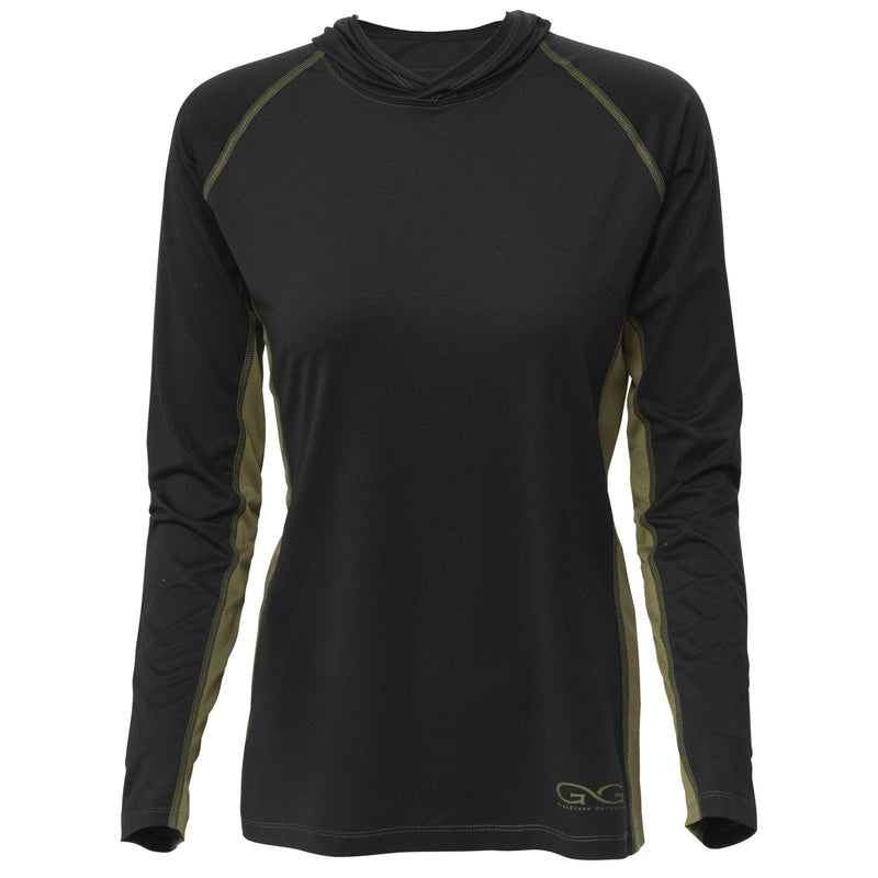Load image into Gallery viewer, Caviar + Olive Ladies&#39; Performance Hoody
