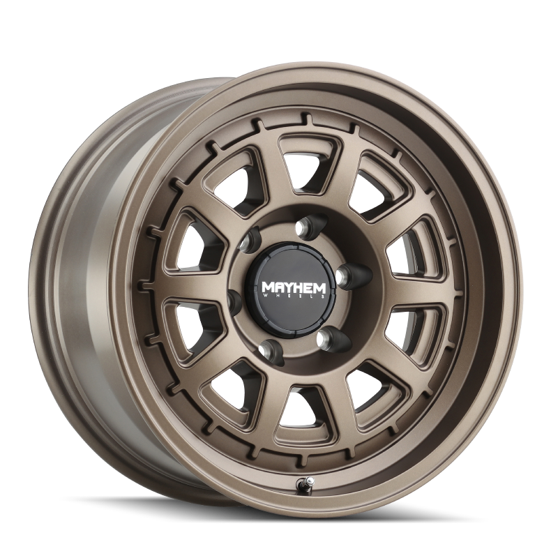 Load image into Gallery viewer, Mayhem 8303 Voyager 15x7 / 5x100 BP / 15mm Offset / 56.1mm Hub Dark Bronze Wheel
