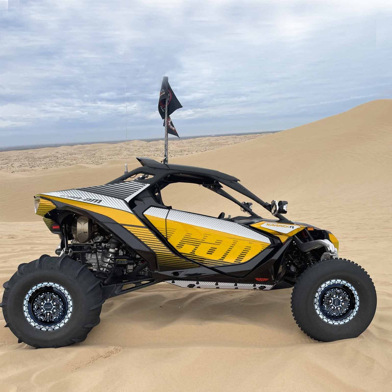 Load image into Gallery viewer, 504 Billet Aluminum Can-Am Beadlock wheel 6 lug Black
