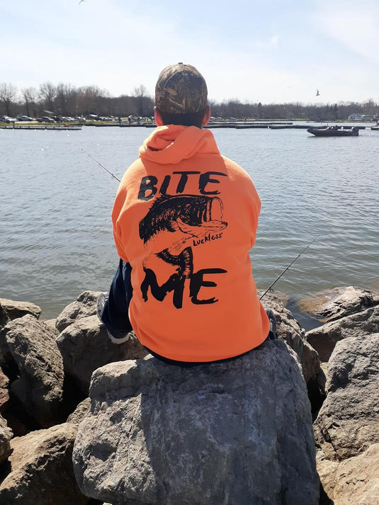 Bite Me Hoodie Safety Orange