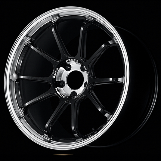 Advan RZ-DF2 20x10.5 / +35 Offset / 5x114.3 / 73mm Bore / Diamond Cut and Racing Titanium Black YAF0L35EDRTB