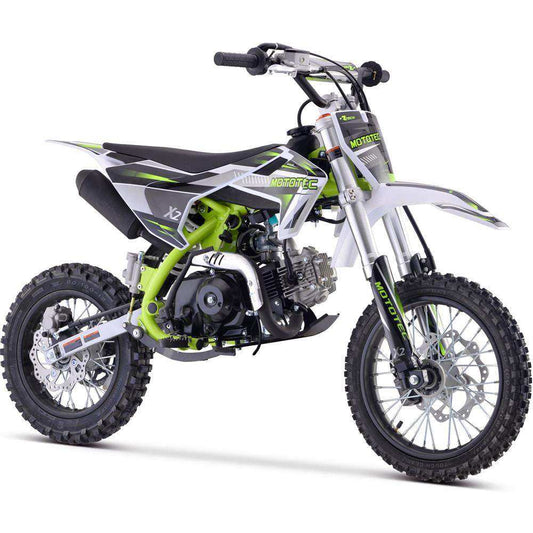 Mototec X2 110cc 4-stroke Gas Dirt Bike Green - Skoutley Outdoors LLC
