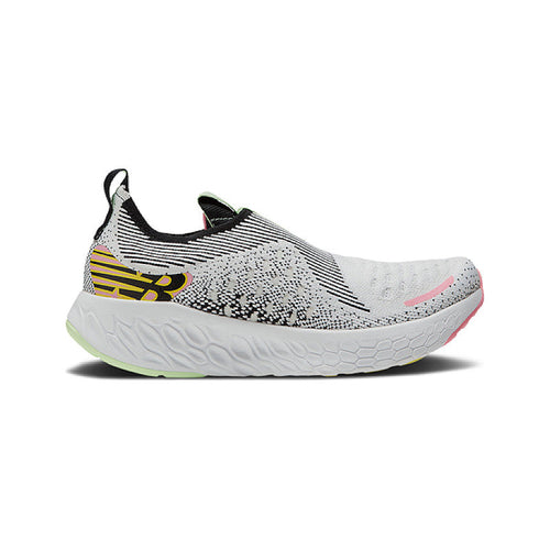 Women's New Balance Fresh Foam X 1080 Unlaced, White/Black/Vibrant Green/Bubblegum, 5 B Medium - Skoutley Outdoors LLC