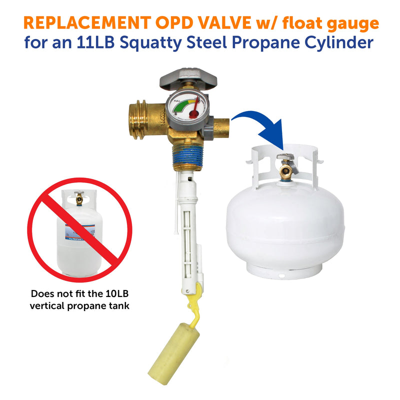 Load image into Gallery viewer, Flame King 11lb Squatty OPD Valve
