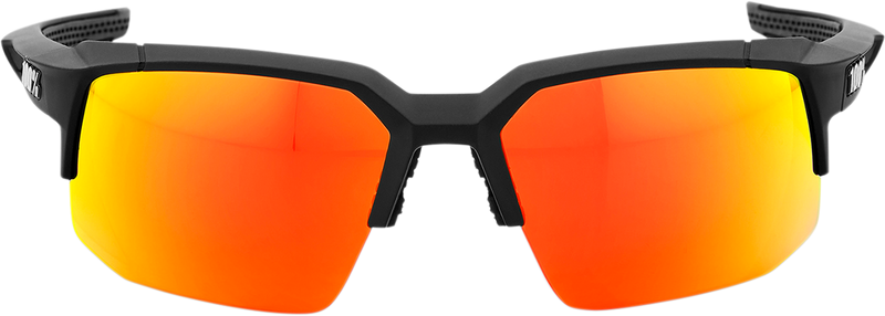 Load image into Gallery viewer, 100% Speedcoupe Sunglasses - Black - Red Mirror 61031-100-43
