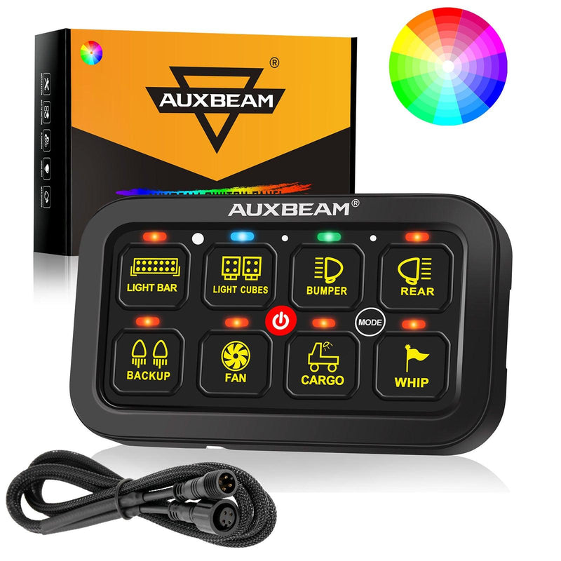 Load image into Gallery viewer, RGB Series 6/8/12 Gang LED Switch Panel,Off Road Light Controller
