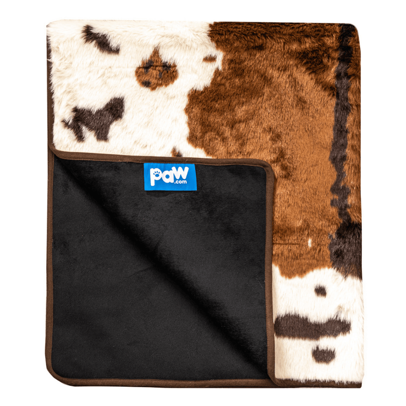 Load image into Gallery viewer, PupProtector™ Waterproof Throw Blanket - Brown Faux Cowhide

