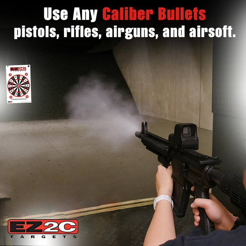 Load image into Gallery viewer, EZ2C Targets #15: Dartboard Paper Shooting Target 11"x17" USA Made
