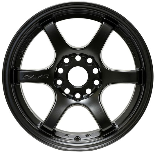 Gram Lights 57DR 15x8.0 +35 4x100 Semi Gloss Black Wheel
