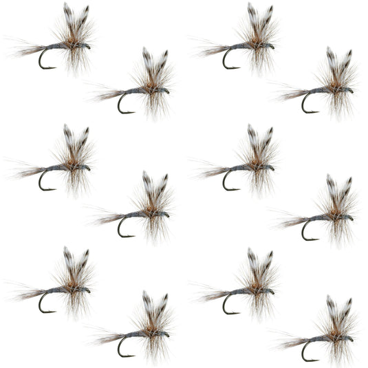 Adams Classic Dry Fly - 1 Dozen Flies Hook Size 16