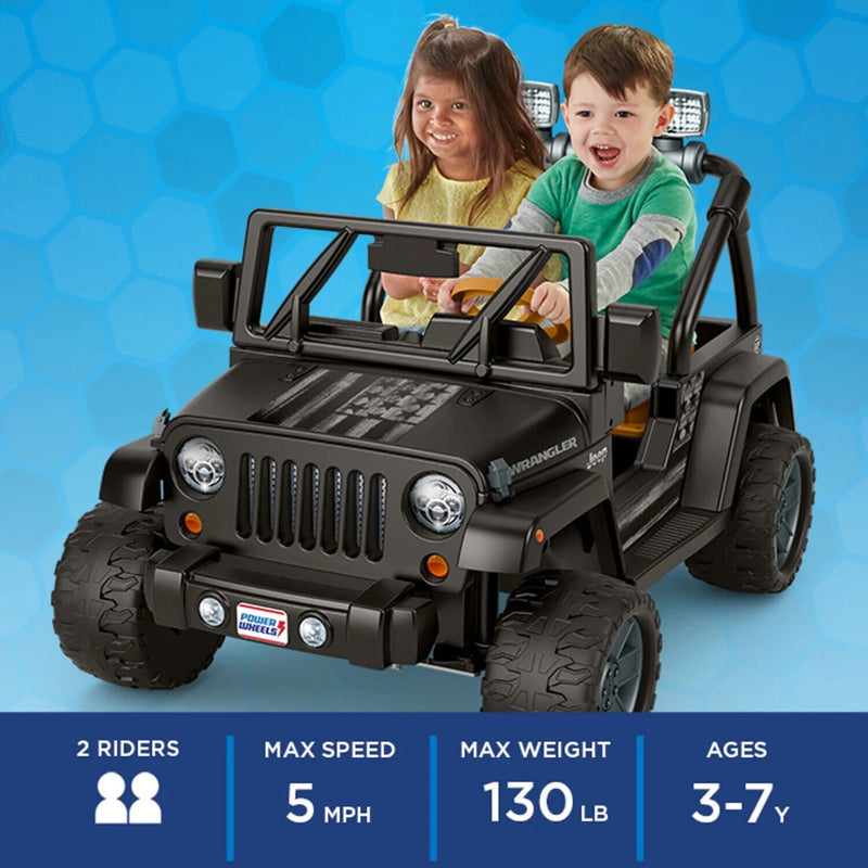 Load image into Gallery viewer, 12-Volt Ride-On Jeep Wrangler with 2 Speed Options: Reaching Up to 5 mph
