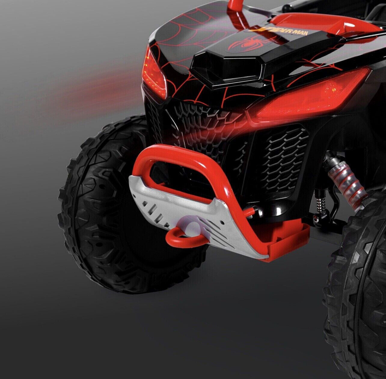 12-Volt Spiderman UTV Ride-On with Real Doors and Two Seats - Brand New!