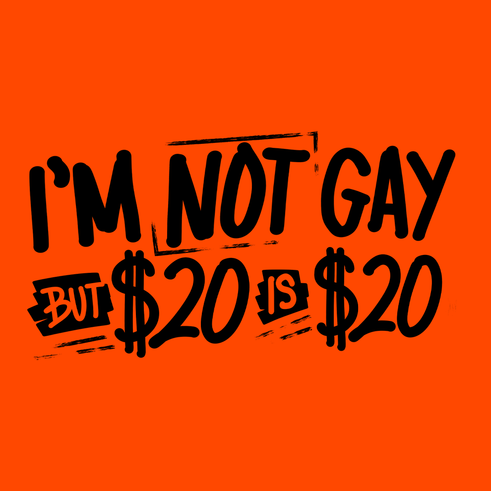 I'm Not Gay - Long Sleeve - Hi-Vis T-Shirt