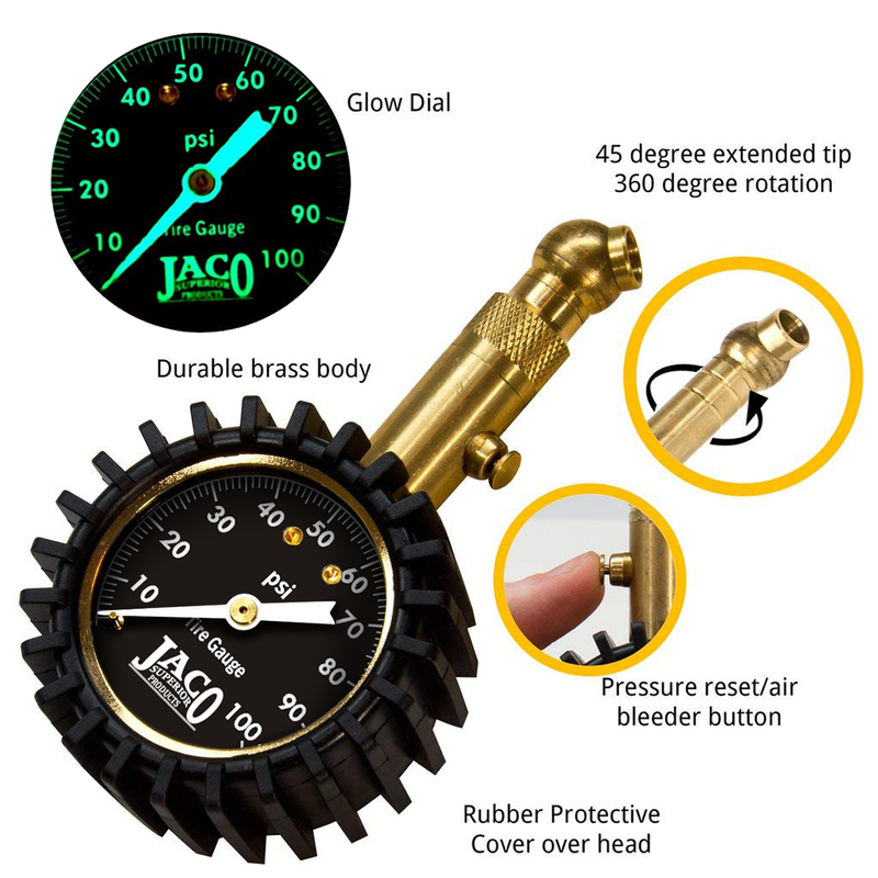 Load image into Gallery viewer, Elite® Tire Pressure Gauge - 100 PSI
