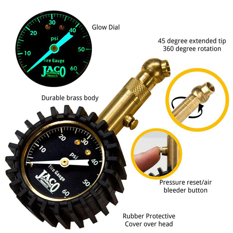 Load image into Gallery viewer, Elite® Tire Pressure Gauge - 60 PSI
