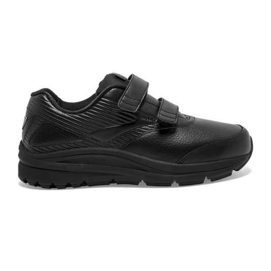 Women's Brooks Addiction Walker V-Strap 2, Black/Black, 7.5 2E Extra Wide - Skoutley Outdoors LLC