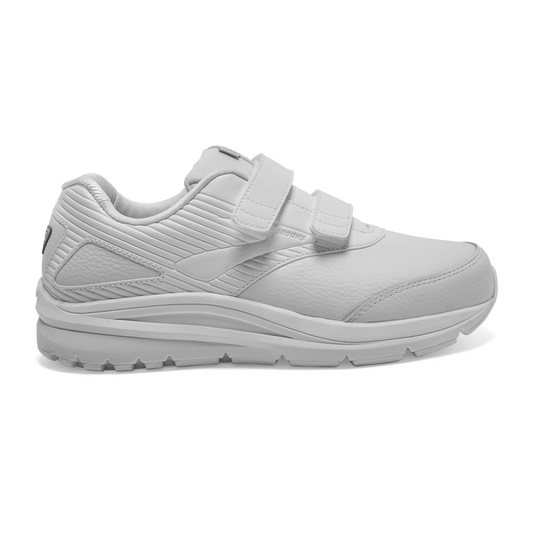 Women's Brooks Addiction Walker V-Strap 2, White/White, 11.5 B Medium - Skoutley Outdoors LLC