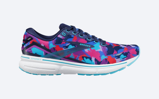 Women's Brooks Ghost 15, Blue/Eclipse/Purple, 5 B Medium - Skoutley Outdoors LLC