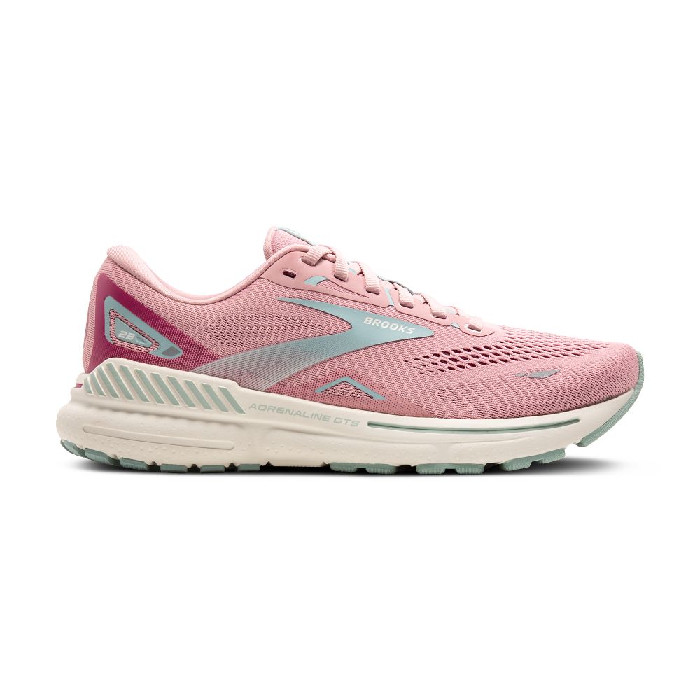 Women's Brooks Adrenaline GTS 23, Zephyr/Blue/Coconut, 5.5 B Medium - Skoutley Outdoors LLC