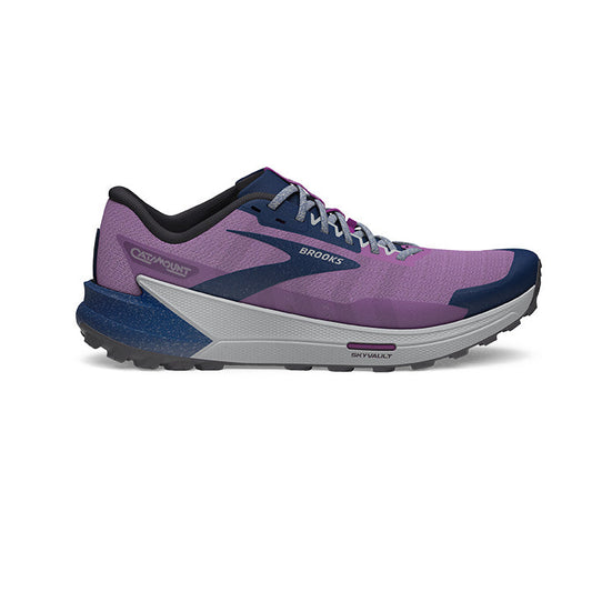 Women's Brooks Catamount 2, Violet/Navy/Oyster, 7 B Medium - Skoutley Outdoors LLC