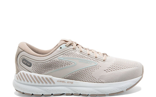 Women's Brooks Ariel GTS 23, Chateau Grey/White Sand, 7 D Wide - Skoutley Outdoors LLC
