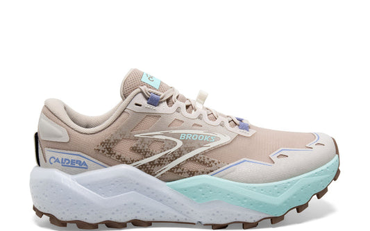 Women's Brooks Caldera 7, Chateau Grey/White Sand, 7 B Medium - Skoutley Outdoors LLC