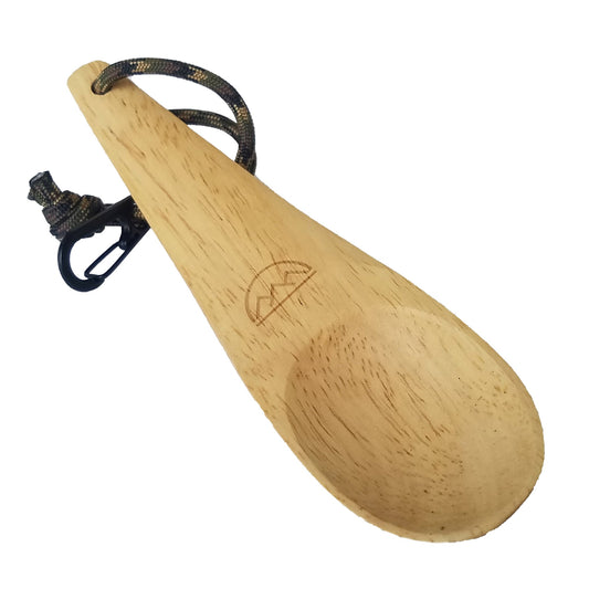 Spónn Carved Nordic Spoon - Solid Wood Camp Spoon - Skoutley Outdoors LLC