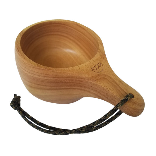 Kyrre™ Carved Nordic Kuksa - Solid Wood Camp Mug - Large 12 oz (350ml) - Skoutley Outdoors LLC