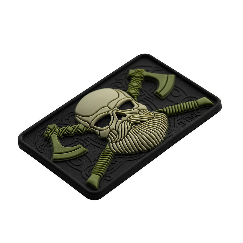 Load image into Gallery viewer, M-Tac Bearded Skull with Axes 3D PVC
