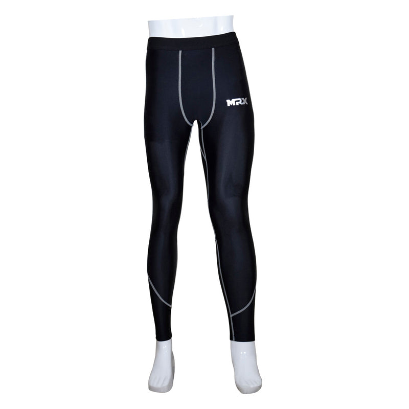 Load image into Gallery viewer, MRX Men's Compression Trouser Pant Base Layer Active Wear Black-Gray
