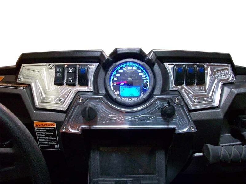 Load image into Gallery viewer, RZR XP1000 3 piece (only) Dash Panel Silver
