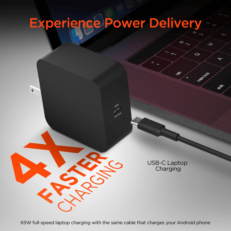 Load image into Gallery viewer, HyperGear SpeedBoost 65W USB-C PD Laptop Wall Charger with PPS
