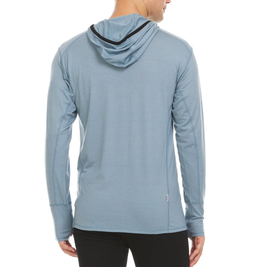 Men's Wool 1/4 Zip Merino Sun Hoodie - Microweight
