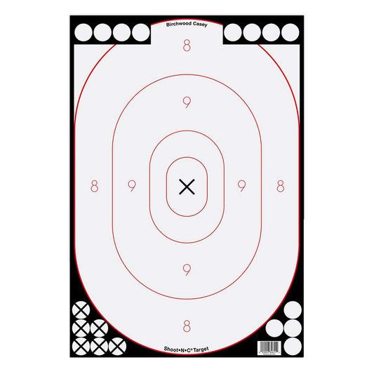 B/c Sht-n-c White/blk Slhout 5-12x18 - Skoutley Outdoors LLC