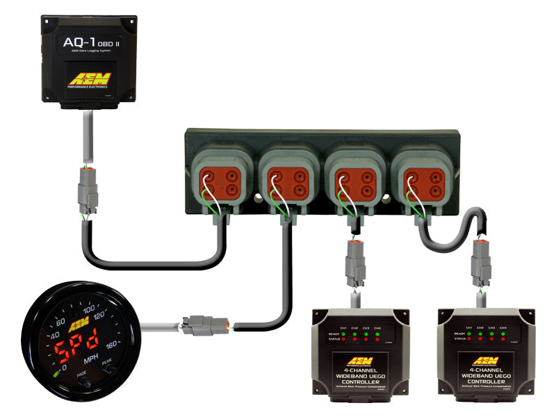 Load image into Gallery viewer, AEM Electronics 4 Port AEMnet CAN Hub
