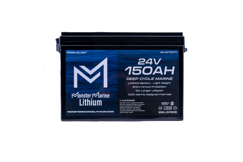 Load image into Gallery viewer, 24v 150ah Lithium Marine Trolling Motor Battery "IRON CLAW" - Bluetooth
