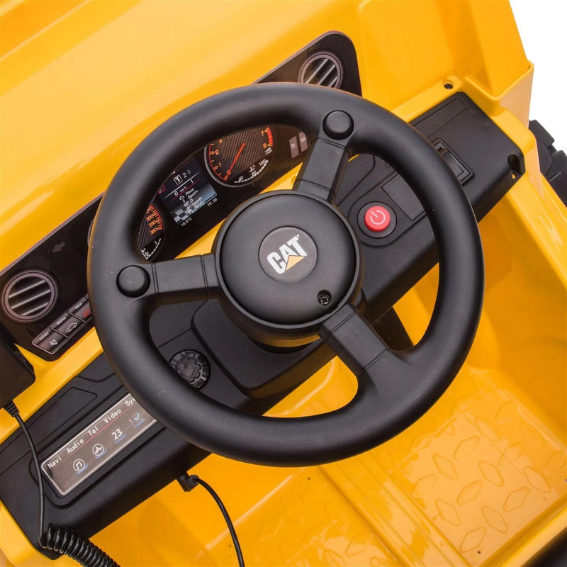 Load image into Gallery viewer, 12V CAT Electric Dump Truck 1 Seater Ride-On
