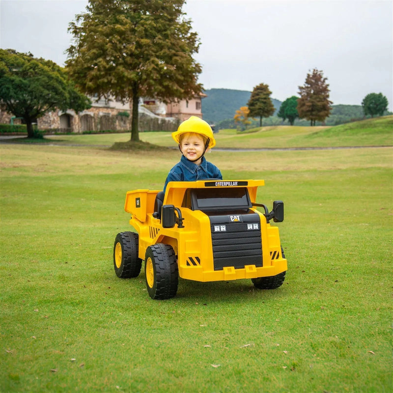Load image into Gallery viewer, 12V CAT Electric Dump Truck 1 Seater Ride-On
