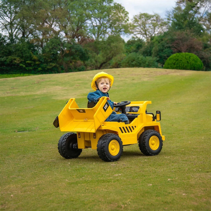 Load image into Gallery viewer, 12V CAT Electric Dump Truck 1 Seater Ride-On
