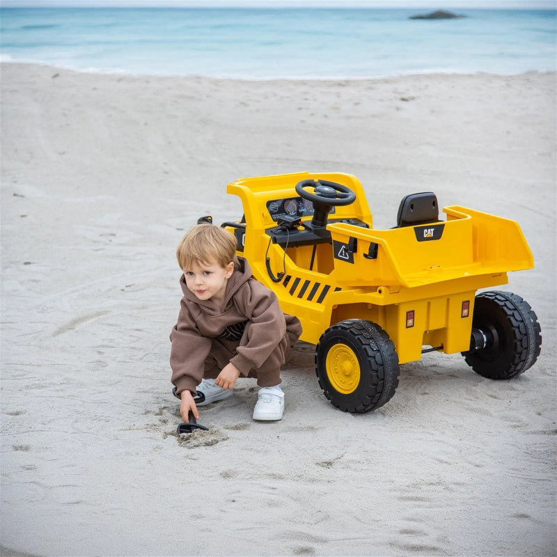 Load image into Gallery viewer, 12V CAT Electric Dump Truck 1 Seater Ride-On
